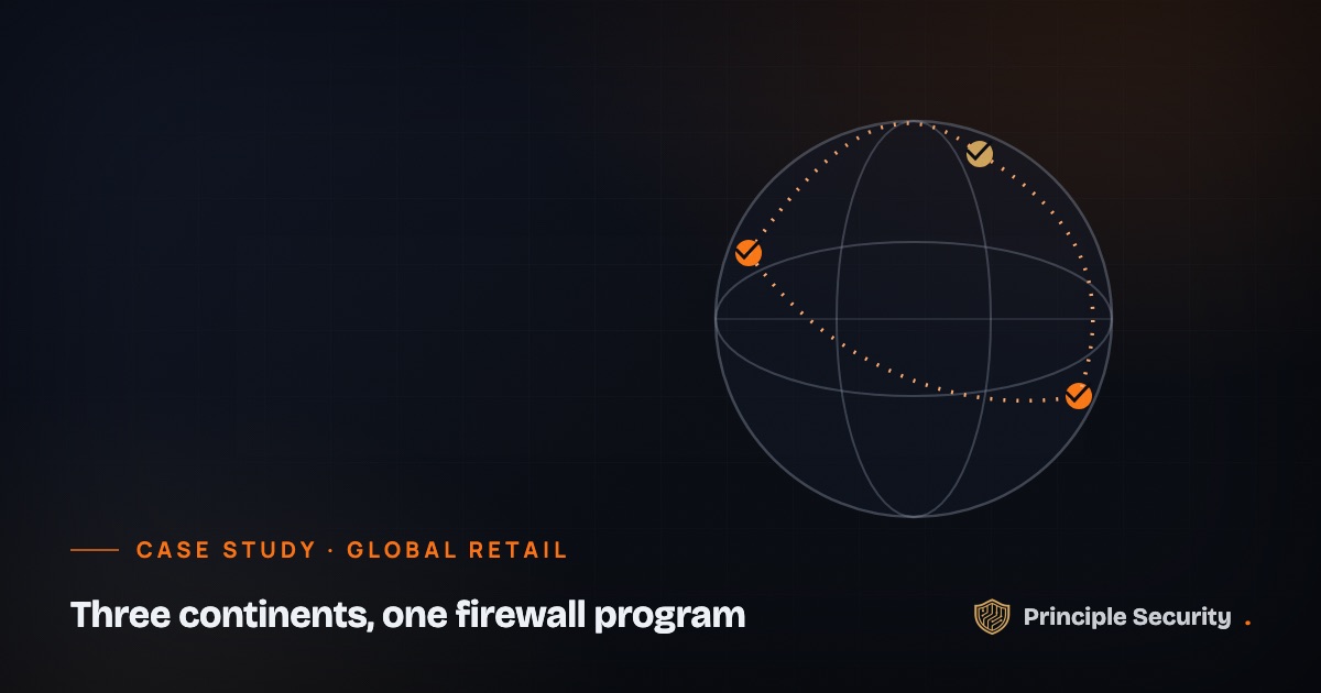 Three continents, one firewall program